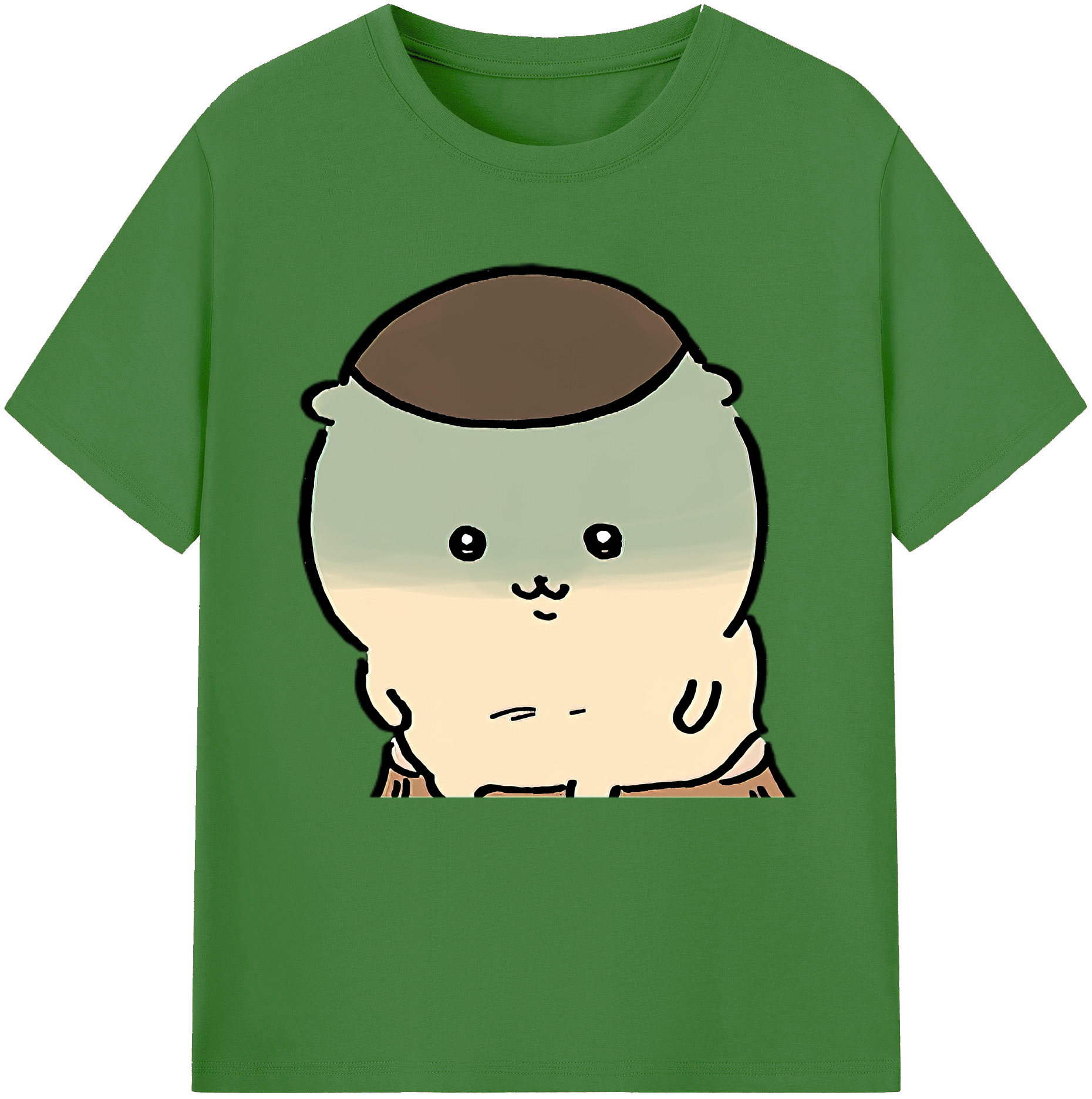 （画像用） ちいかわ くりまんじゅう Chii-kawa kuri manjū レディースカジュアルプリントTシャツ（綿100％）
